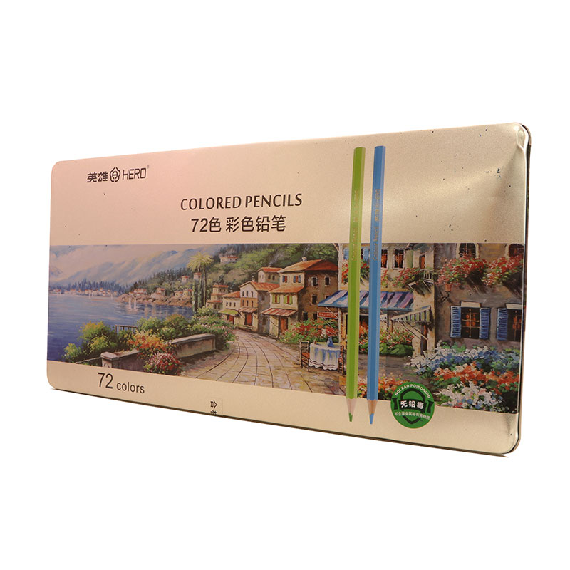 مداد رنگي 72 رنگ فلزي تخت حرفه اي هيرو مداد رنگي 72 رنگ فلزي تخت حرفه اي هيرو